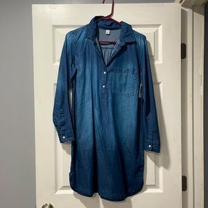 Soft denim dress new with tags. Old navy.